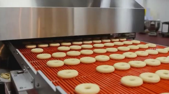 Αγορά Υψηλή doughnut αυτοματοποίησης γραμμή παραγωγής με τη βιομηχανική λύση κάλυψης ζύμης διαδικτυακή κατασκευή
