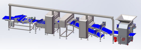 Αγορά Εύκαμπτη Laminator ζύμης ζύμης μηχανή με τη μορφωματική δομή Multirollers διαδικτυακή κατασκευή