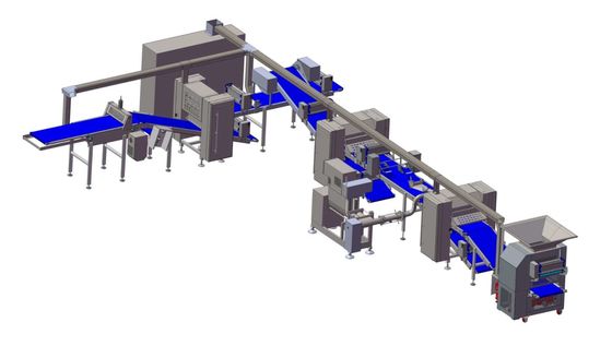 Αγορά ZKS650 laminator φραγμών ζύμης ζύμης/ικανότητα 1500kg/hr με τη μηχανή απόσυρσης για Auto.folding online manufacture